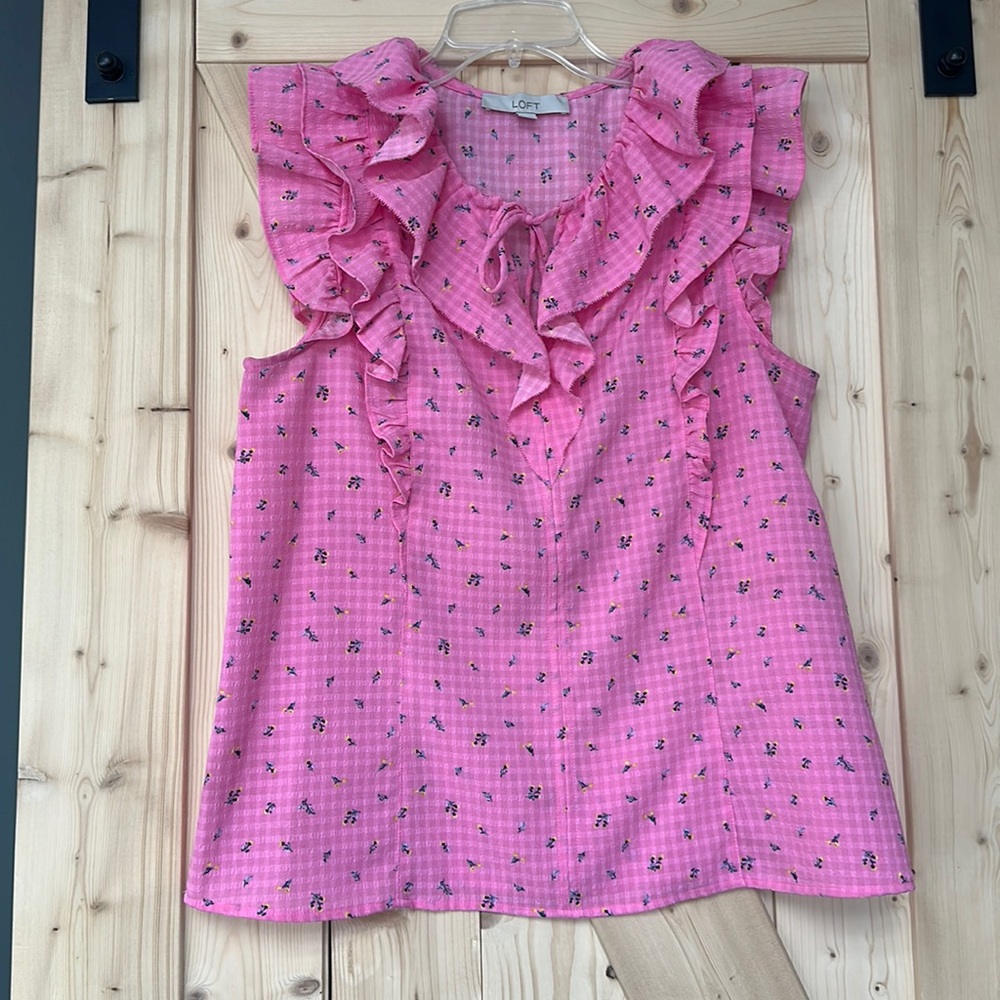 Loft Ruffle Tank Top - Picture 1 of 5